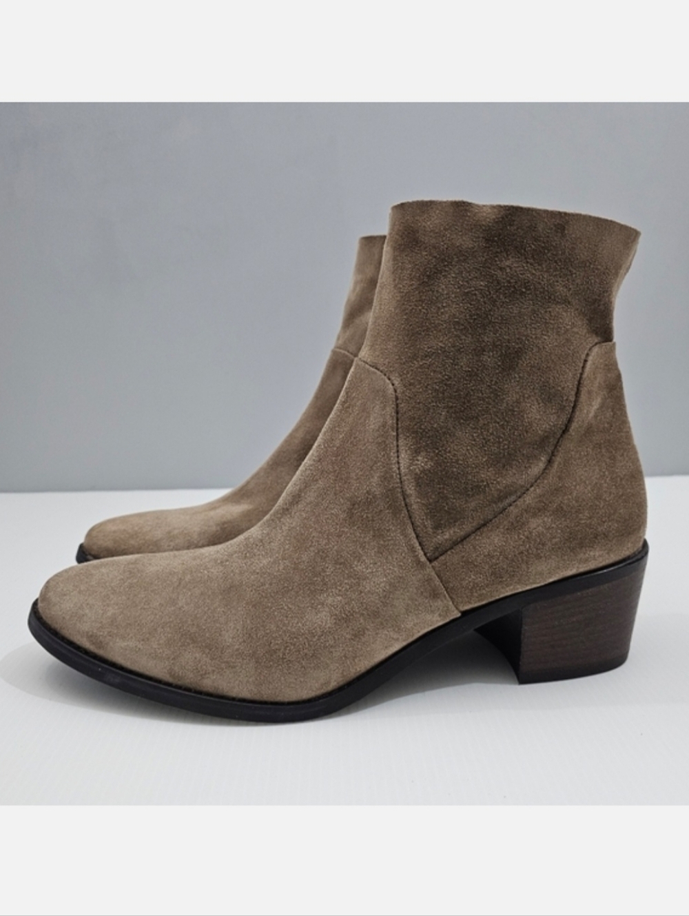 Paul Green Nicole Ankle Boot Womens UK 6.5 US 9 Brown Suede Neutral Fall NEW